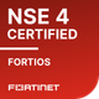 NSE 4 Certified in FortiOS badge